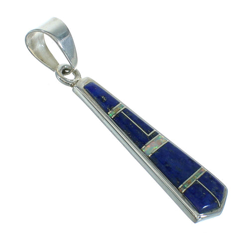 Southwestern Sterling Silver Lapis Opal Pendant YX70308